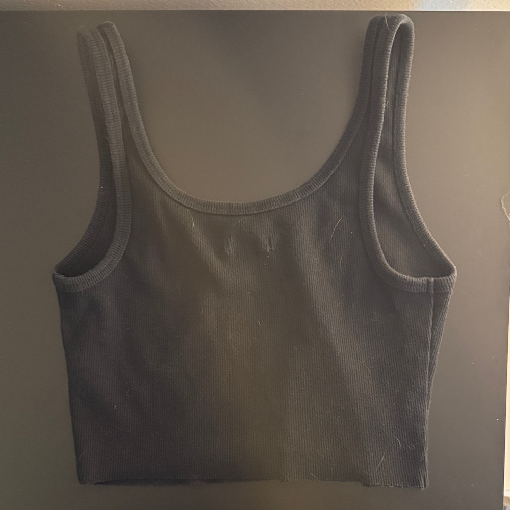 Wild Fable Black Ribbed Top - Picture 3 of 3